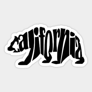 black california bear Sticker